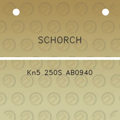 schorch-kn5-250s-ab0940