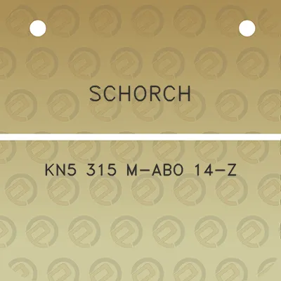 schorch-kn5-315-m-abo-14-z