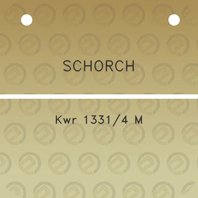 schorch-kwr-13314-m