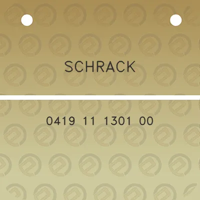 schrack-0419-11-1301-00