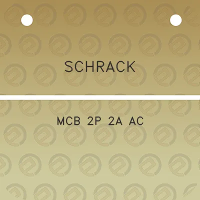 schrack-mcb-2p-2a-ac