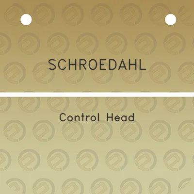 schroedahl-control-head