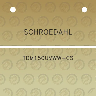 schroedahl-tdm150uvww-cs