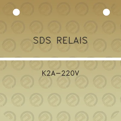 sds-relais-k2a-220v