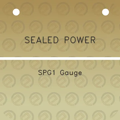 sealed-power-spg1-gauge