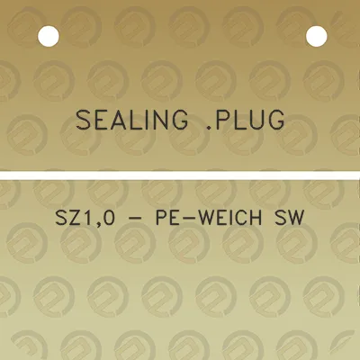 sealing-plug-sz10-pe-weich-sw