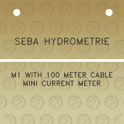 seba-hydrometrie-m1-with-100-meter-cable-mini-current-meter