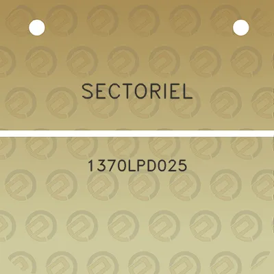 sectoriel-1370lpd025