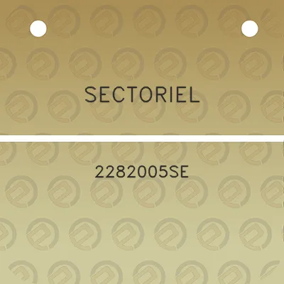 sectoriel-2282005se