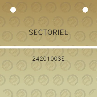 sectoriel-2420100se