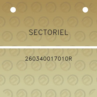 sectoriel-260340017010r