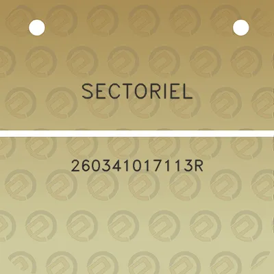 sectoriel-260341017113r