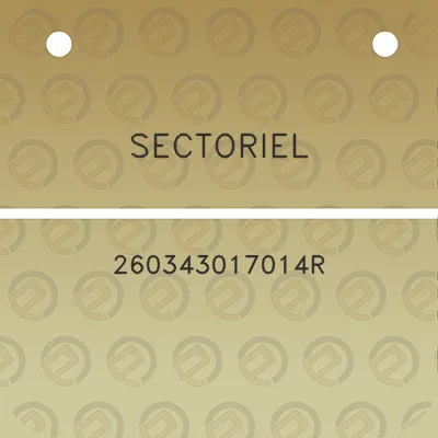 sectoriel-260343017014r