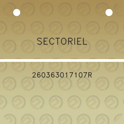 sectoriel-260363017107r