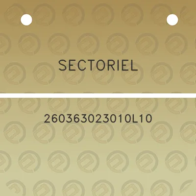 sectoriel-260363023010l10