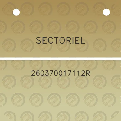 sectoriel-260370017112r