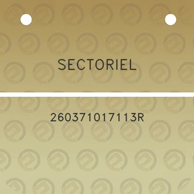 sectoriel-260371017113r