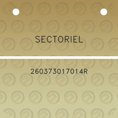 sectoriel-260373017014r