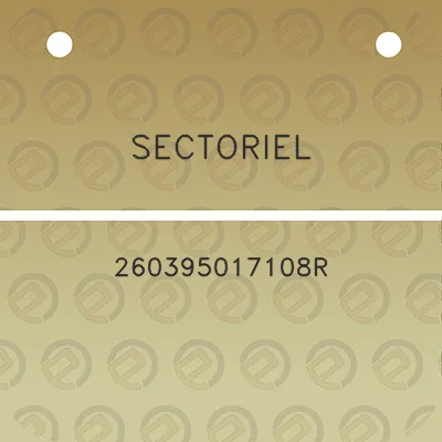 sectoriel-260395017108r