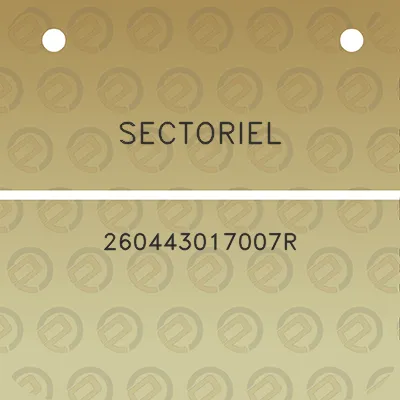 sectoriel-260443017007r