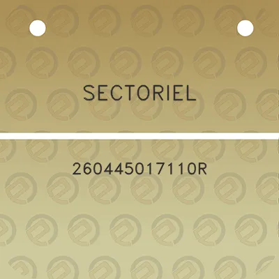 sectoriel-260445017110r