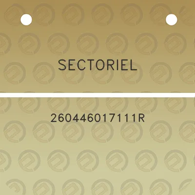 sectoriel-260446017111r