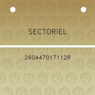 sectoriel-260447017112r