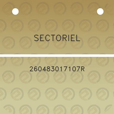 sectoriel-260483017107r