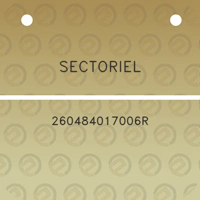 sectoriel-260484017006r