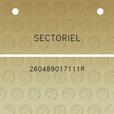 sectoriel-260489017111r