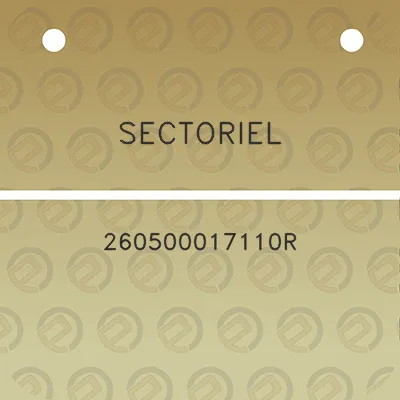 sectoriel-260500017110r