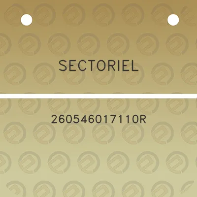 sectoriel-260546017110r