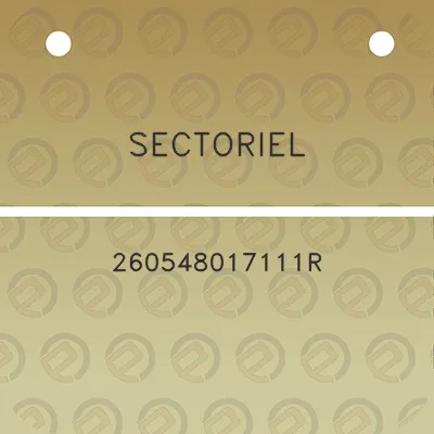 sectoriel-260548017111r