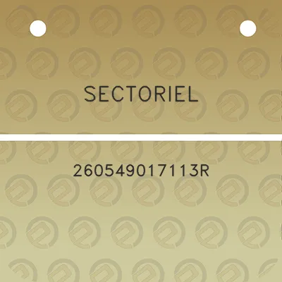 sectoriel-260549017113r