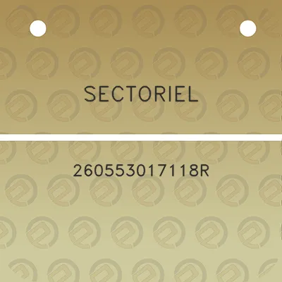 sectoriel-260553017118r