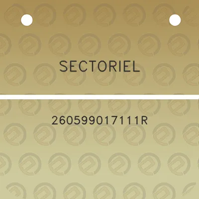 sectoriel-260599017111r