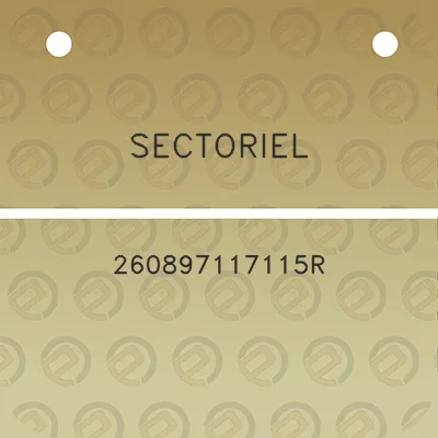 sectoriel-260897117115r