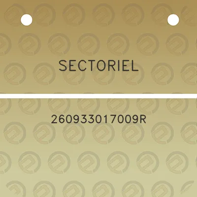 sectoriel-260933017009r