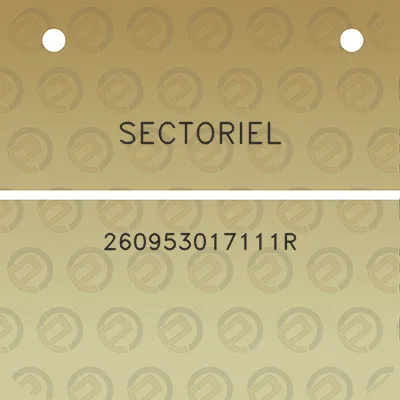 sectoriel-260953017111r