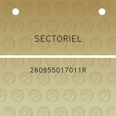 sectoriel-260955017011r