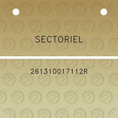 sectoriel-261310017112r