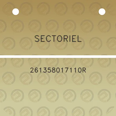 sectoriel-261358017110r