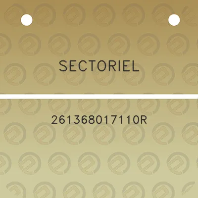 sectoriel-261368017110r