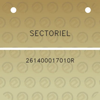 sectoriel-261400017010r