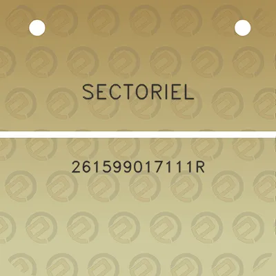 sectoriel-261599017111r