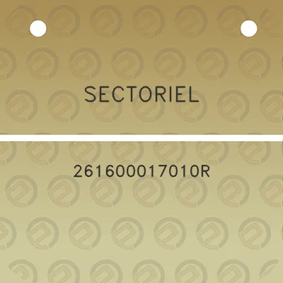 sectoriel-261600017010r