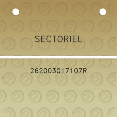 sectoriel-262003017107r