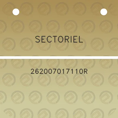 sectoriel-262007017110r