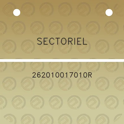 sectoriel-262010017010r