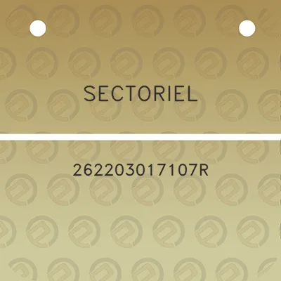 sectoriel-262203017107r